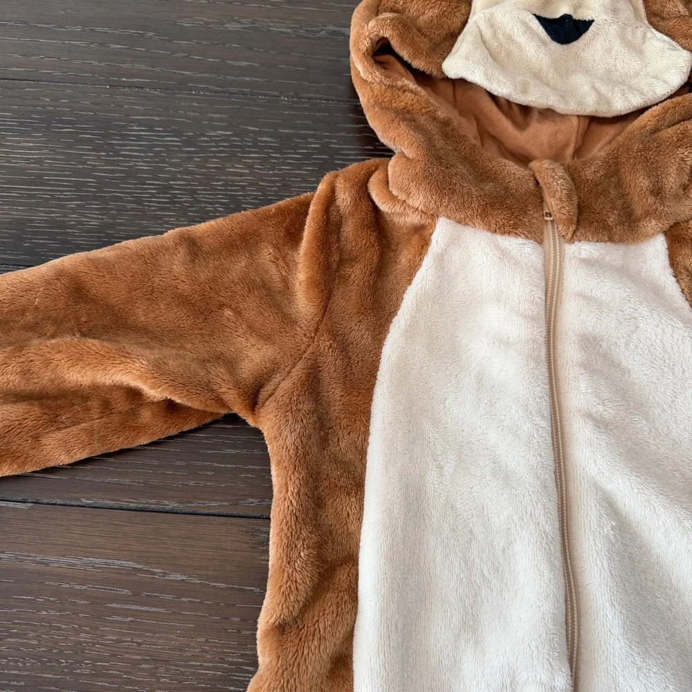 18-24 Month Toddler Brown‎ Monkey Costume Onesie Full Zip